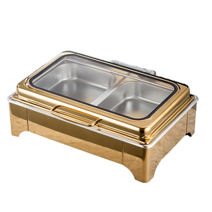 Recipiente para Calentar Comida Comercial de Acero Inoxidable, Diseño Moderno con Tapa Abatible, Eléctrico/a Gas, Rectangular, Aislado, para Restaurante/Hotel - Product Image 1