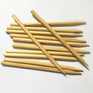 Brochetas Redondas de Bambú Vietnamitas con Punta Afilada, Antiadherentes, Resistentes al Calor, Fáciles de Limpiar, Herramienta Duradera para Asar, Kit de Barbacoa >12 - Product Image 1