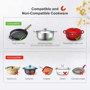 La más nueva estufa infrarroja inteligente <span class=keywords><strong>de</strong></span> 24V 48V CC, cocina <span class=keywords><strong>de</strong></span> inducción, batería única, doble uso para interior y exterior para RV - Product Image 2