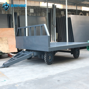 Bandara tugas berat Trailer <span class=keywords><strong>Flatbed</strong></span> Trailer empat roda kemudi transportasi truk pemasok di Cina - Product Image 5