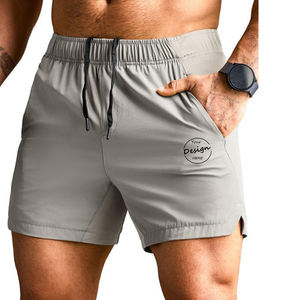 Premium New Summer Gym Shorts Baloncesto de secado rápido Jogging Deportes Color sólido Beach Sports Split Men Shorts con bolsillos - Product Image 4