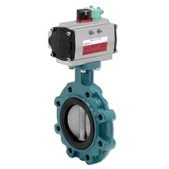 Válvula de Mariposa Gemu 481 487 488 Manual Neumática de Línea Central Tipo Pinza GGG40 Cuerpo para Agua a Temperatura Normal - Product Image 1