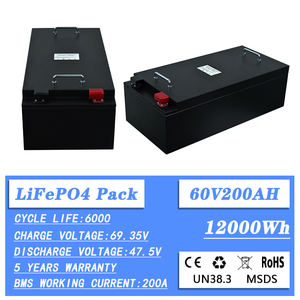 CE 인증 <span class=keywords><strong>60V</strong></span> 200Ah 리튬인산철 배터리 태양광 12V 100Ah 150Ah 200Ah 300Ah 리튬 이온 배터리 팩 - Product Image 3