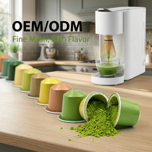 Cápsulas de Café Matcha Premium, Selección de Sabores Variados, Disolución Rápida, Bebida Versátil, Bajo MOQ, Muestra Disponible al por Mayor - Product Image 1