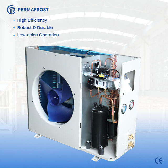 Copeland Screw Compressor R404A Air Cooled Mobile Cold Room Pump Eco-Friendly -40~+15C 2HP 2-4 Fans 380V/220V Custom Voltage