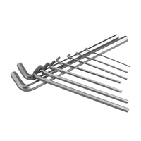 Ventes directes d'usine Clé hexagonale en acier au carbone de haute qualité 10mm M5 M4 3mm 2.5mm 2mm 6mm 32mm Clé hexagonale en zinc Clé Allen à cliquet