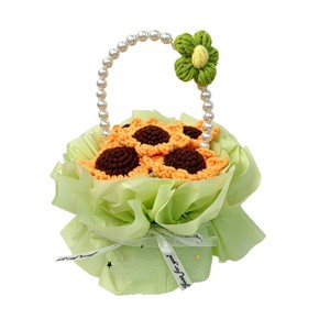 Cesta <span class=keywords><strong>de</strong></span> Flores <span class=keywords><strong>de</strong></span> Cuerda <span class=keywords><strong>de</strong></span> Algodón Tejida a Crochet, Organizador <span class=keywords><strong>de</strong></span> Almacenamiento Hecho a Mano <span class=keywords><strong>para</strong></span> Decoración del Hogar, <span class=keywords><strong>para</strong></span> Cuarto <span class=keywords><strong>de</strong></span> Bebé o Baño - Product Image 5