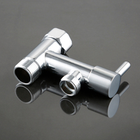 Robinet de douche en laiton à 3 voies, robinets filtrants 15/16 bains d'eau toilettes Bidet pulvérisateur déviateur Valve