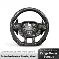 Volant sport modifié à trois branches en fibre de carbone LED pour Land Rover Range Rover Sport 2012-2020