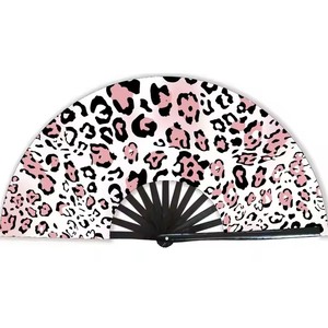 Abanico de Mano Plegable de Bambú de 33 cm con Logotipo Impreso Personalizado, Abanico de Tela Clásico Pintado Chino Tradicional para Bodas, Fiestas Chinas <span class=keywords><strong>y</strong></span> Bailes - Product Image 5