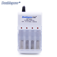 Doublepow 4 fentes 1.2V AA AAA NI-MH NI-CD chargeur de batterie rechargeable avec prise US/UK/EU/AU