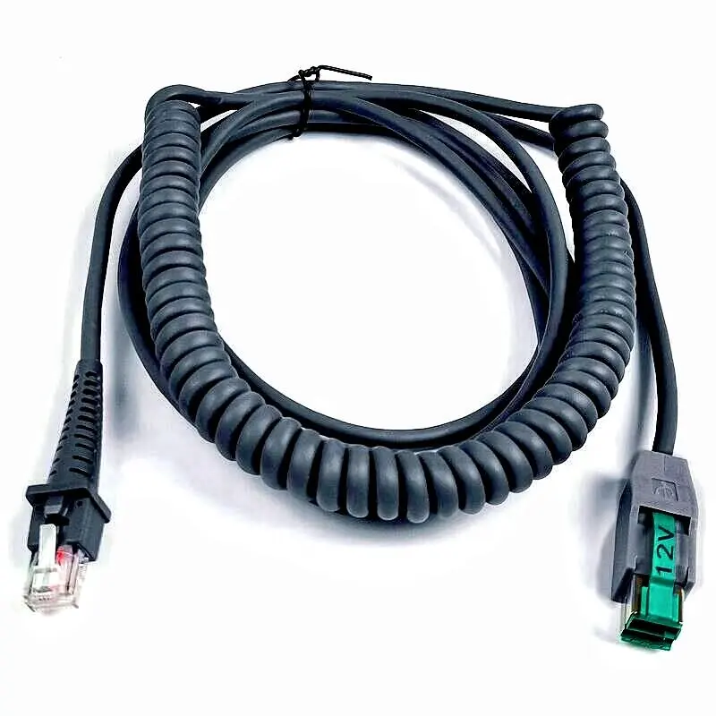 SOTESIN Passen Sie das USB12v-Kabel mit Stecker und Buchse mit IBM TO Pos-Kabel an. Für Data logic GD4130 QW2100 QM2130