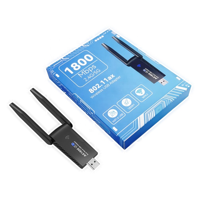 Wireless Adapter Wifi 6E and BT 5.2 Adapter USB 3 0 for Laptop 1200mbps Black OEM Status Band Kind Rohs Color