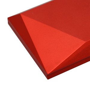 Caja de anillo de corazón rojo de alta calidad, exhibición de joyería de plástico ABS de terciopelo de moda, embalaje de cartón reciclable, fábrica al por mayor - Product Image 6