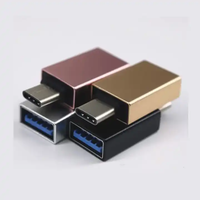 Venta caliente tipo C OTG adaptador IOS macho a USB 3,0 a tipo hembra OTG adaptador para iPhone teléfono móvil Salida de CA