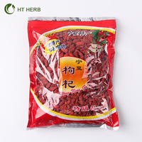Verpakte Tas Oem Hoge Kwaliteit Big Size Chinese Traditionele Beauty Skin Anti-Aging Ningxia Gedroogde Rode Goji Berry Fruit Granen Thee