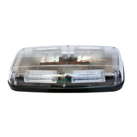 Barra de luz de advertencia LED ámbar para barra de luz estroboscópica de emergencia de coche montaje en techo LED intermitente Mini barra de luz