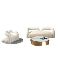 Fauteuil simple nordique pour salon ou bar, design irrégulier, luxe léger, cadre en bois blanc, mousse haute élasticité