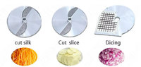 Commerciële Fruitsnijmachine Aardappel Cirkelvormige Chips Shredder Machine Wortelsnijmachine