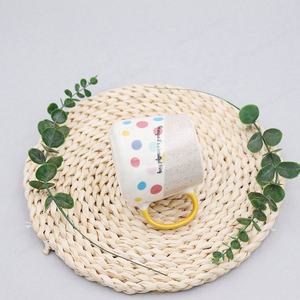 أحدث تصميم من الخزف السيراميك قوس قزح القهوة كوب الشاي باللبن مع قشة القدح الملونة قوس قزح تصميم من القهوة القدح - Product Image 6