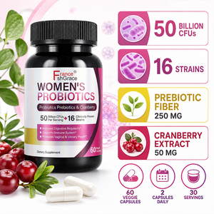 Suplemento Probiótico para Mujeres Shecome con Etiqueta Personalizada, Mejora la Flora Vaginal y el Tracto Urinario, 60 Cápsulas Probióticas para Mujeres - Product Image 2
