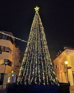 Op Maat Gemaakte Maten <span class=keywords><strong>20</strong></span> Voet 30 Voet 40 Voet Winkelcentrum Metalen Frame Gigantische Kerstboom Voor Commerciële Weergave - Product Image 2