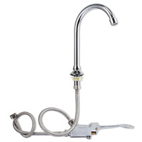 Robinet de cuisine moderne à une poignée en acier inoxydable 304 Mélangeur d'eau chaude et froide noir pour éviers Montage à un trou pour l'école