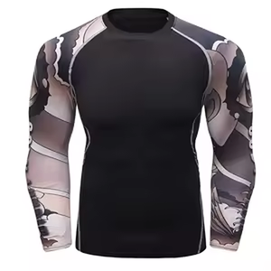 High Performance Breathable Anti-UV Rash Guard Compression <b>Top</b> Moisture Wicking Quick Dry Custom Manufacturing for Activewear - Product Image 2