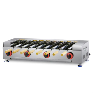 Machine à Kurtos Kalacs portable professionnelle, à gaz ou électrique, deux modèles, température réglable, en acier inoxydable - Product Image 1