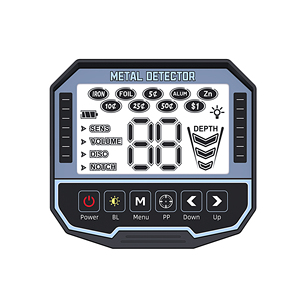 Detector de Metales Subterráneo GT891 para la Búsqueda de Tesoros, Bobina de Búsqueda de 12 Pulgadas, Alta Sensibilidad con Pantalla LCD para Monedas y Reliquias - Product Image 4