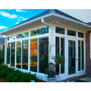 بيت زجاجي مائل حديث من الألومنيوم محمول للفلل زجاج قابل للسحب في الهواء الطلق مع سقف مقسى - Product Image 2