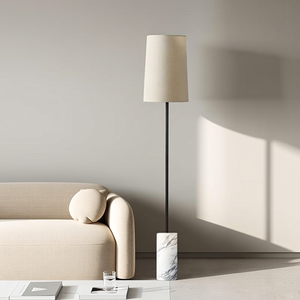 Lampe de sol en pierre de style rétro nordique américain avec finition en <span class=keywords><strong>travertin</strong></span> de style Wabi-Sabi pour salon, chambre à coucher, bureau - Product Image 5