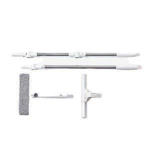 Double Sided Window Cleaner Telescopic <b>Rod</b> U Shaped Glass Scraper For High Rise Window Cleaning Tools White <b>Plastic</b> Aluminum - Product Image 4
