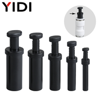 Raccord pneumatique à poussoir rapide YIDI série PP, en plastique noir, à tige droite, bouchon de tuyau, 4 6 8 10 12 mm