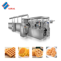 Machine à gaufres entièrement automatique de forme personnalisée, ligne de production de gaufres moelleuses, machine à gaufres