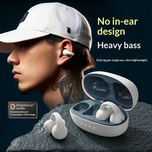 Écouteurs intra-auriculaires 5.4 avec clip d'oreille, étanches, basses puissantes et son surround 360°, faible latence, autonomie de 10 à 15 heures - Product Image 2