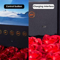 Boîte de brochure vidéo personnalisée de luxe avec écran LCD, en carton, pour bijoux, fleurs, cadeau romantique fait main pour petite amie, Saint-Valentin