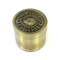 MAIRUN Grinder manuel classique en alliage de zinc 40 mm à 4 couches pour tabac et herbes avec logo personnalisable