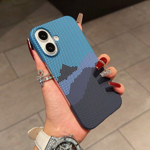Nouveau Style En Fiber De Carbone Motif Mobile Téléphone Cas pour iPhone 17air 16 15 14 Pro Max Magnétique Antichoc Couvre Ultra Mince Shell - Product Image 4