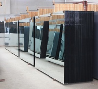 Verre de miroir de sécurité à dos de vinyle à bas prix avec bord plat poli pour les applications de gym, fitness, studio de danse