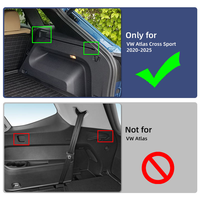 Cache-bagages rétractable pour Volkswagen VW Atlas Cross Sport 2020-2025, décoration de voiture, accessoires intérieurs