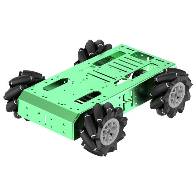 Hiwonder Large Metal 4WD Mecanum Wheels Vehicle Chassis for Raspberry Pi/ROS Robot with 12V Encoder Geared Motor
