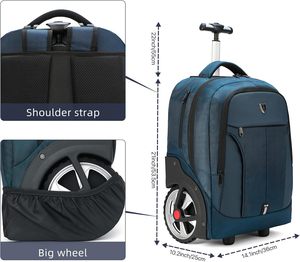 Fashion Custom Logo Waterproof Large Capacity Rolling Trolley <b>Under</b> <b>Seat</b> <b>Bag</b> Women Men Luggage Travel <b>Bag</b> - Product Image 6