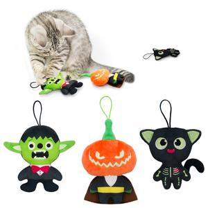 Juguete de gato de peluche de Halloween personalizable de alta calidad para mascotas juguetes interactivos y de movimiento para gatos <span class=keywords><strong>Catnip</strong></span> - Product Image 1