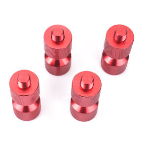 4PCS Aluminio 1-1/8 pulgadas 2 agujeros Brida Alineación Pin Firme Brida Arreglo Pin Set Negro/Rojo/Azul - Product Image 6