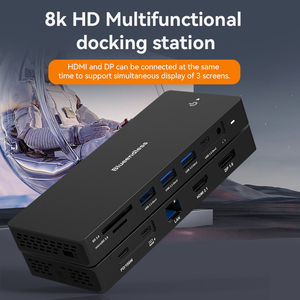Adaptateur multiport USB C 12 en 1 Hub USB C Station d'accueil <span class=keywords><strong>Displayport</strong></span> 1.4 avec 8K 30Hz 4K 60Hz HDTV Gigabit Ethernet pour Mac - Product Image 4