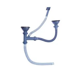 Kitchen Sink PE drain pipe with overflow pipe/Siphon Pump/Sink Plug