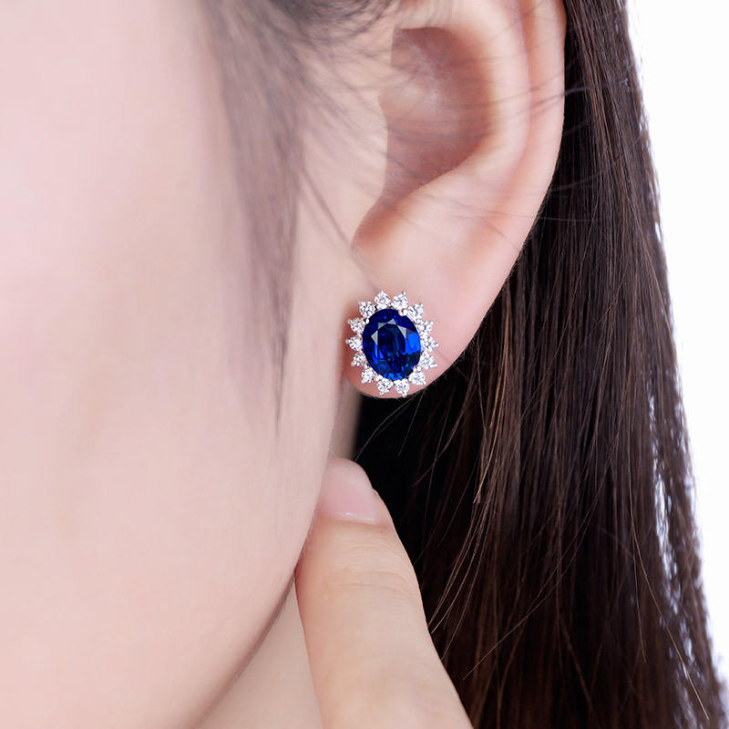 Laboratoire de growm bleu saphir