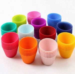 <b>Silicone</b> Cake Cup New Arrival <b>Silicone</b> <b>Baking</b> Cups Reusable Muffin Liners Non-Stick Cup Cake Molds Set - Product Image 1