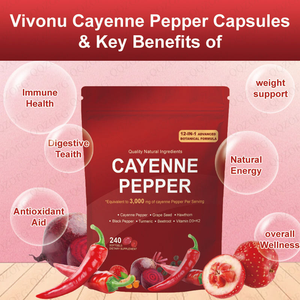 Oem Hete Verkoop Softgels Met Cayennepeper 12-In-1 Cayennepeper Extract Cayennepeper Softgels Supplement Voor Volwassenen - Product Image 5